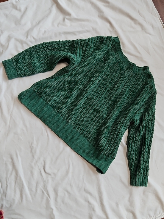 American Eagle Outfitters Sweaters - American Eagele Green Chunky Knit Sweater XS Relaxed & Oversized Fit